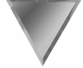 Зеркальная серебряная плитка ПОЛУРОМБ внутренний РЗС1-02(вн) 30x25.5 от ДСТ (Россия)