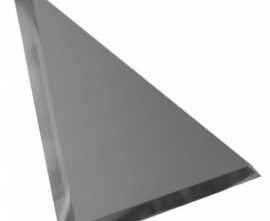 Треугольная зеркальная серебряная плитка с фацетом ТЗС1-15 15x15 от ДСТ (Россия)