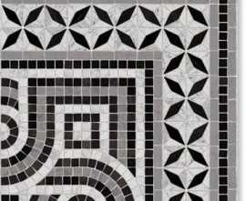 Декор Via Appia Cant. Paxos Negro 43.5x43.5 от Vives Ceramica (Испания)