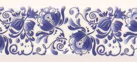 Декор настенный Metro Gzhel decor 02 10x30 от Gracia Ceramica (Россия)