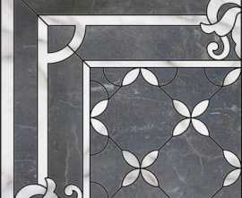 Керамогранит ID42 Виндзор Декор 1/4 розона 60x60 от Kerama Marazzi (Россия)