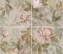 Панно Магнолия 1 матовый из 4 частей (30х60) ( VT/A413/4x/11037R) 60x120x9 от Kerama Marazzi (Россия)