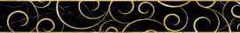 Бордюр Миланезе дизайн Флорал неро 1506-0160 6x60 от Lasselsberger Ceramics (Россия)