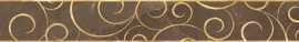 Бордюр Миланезе дизайн Флорал марроне 1506-0158 6x60 от Lasselsberger Ceramics (Россия)
