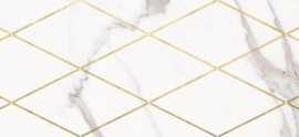 Декор Миланезе дизайн Римский каррара 1664-0141 20x60 от Lasselsberger Ceramics (Россия)