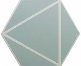 Керамогранит FANCY LINES BLUE (127016) 20x23 от DNA Tiles (Испания)