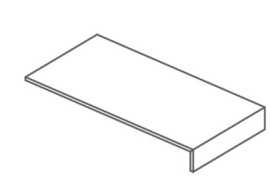 Фронтальная ступень г-образная SHALE TAUPE ELEMENTO L L.60 (SL06LBA2A6) 6.5x120x60 от Italgraniti (Италия)