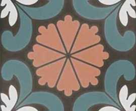 Керамогранит SYNC FLOWER BLUE (125634) 15x15 от DNA Tiles (Испания)
