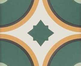 Керамогранит SYNC CIRCLE GREEN (125631) 15x15 от DNA Tiles (Испания)
