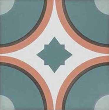 Керамогранит SYNC CIRCLE BLUE (125630) 15x15 от DNA Tiles (Испания)