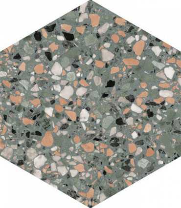 Керамогранит Terrazzo Teal (123384) 32xx36.8 от DNA Tiles (Испания)