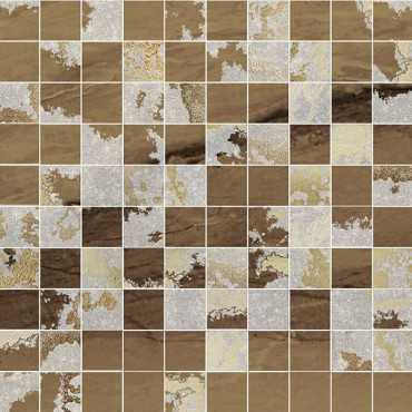 Мозаика VENUS MOS.Q.SOLITAIRE MIX LAPP. VISONE tess. (2.9x2.9) 30x30 от Ceramiche Brennero (Италия)