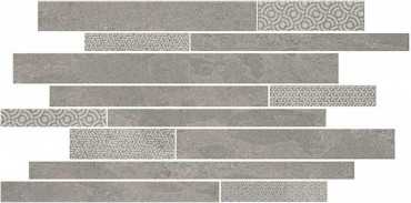 Декор Ламелла SBM010/SG4584 серый мозаичный 25x50.2 от Kerama Marazzi (Россия)
