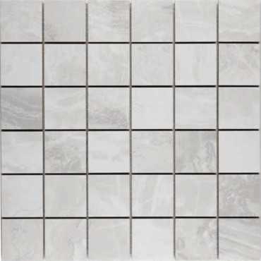 Мозаика Mosaic Ониче Белый (Detroit Light) 30x30 от Velsaa (Индия)