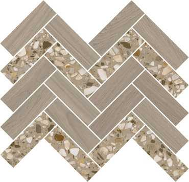 Декор Монтиони мозаичный коричневый светлый (T042/SG5269) 34x35.5x0.9 от Kerama Marazzi (Россия)