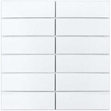 Мозаика White Matt (V-VW56000) (4.7x14.7) 30x30x6 от StarMosaic (Китай)