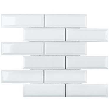 Мозаика Metro White Glossy (KM82895) (4.5х14.5) 28.7x29.5x6.5 от StarMosaic (Китай)