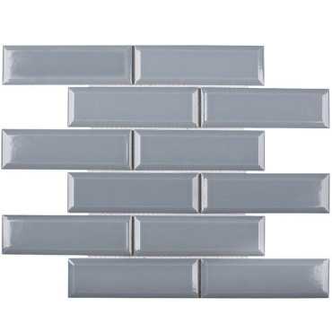 Мозаика Metro Bluish-Grey Glossy (KM41843) (4.5х14.5) 28.7x29.5x6.5 от StarMosaic (Китай)