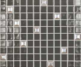 Мозаика Edna Mix №836 (на сетке) темно-коричневый 31.7x31.7 от Vidrepur (Испания)