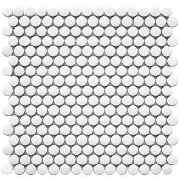 Мозаика Penny Round White Matt (NK41000) 31.5x30.9x6 от StarMosaic (Китай)