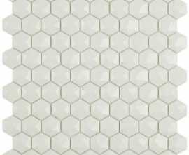 Мозаика Hex Matt № 904D (на сетке) белый 30.7x31.7 от Vidrepur (Испания)