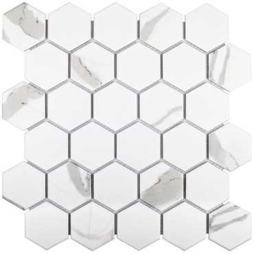 Мозаика Hexagon small Carrara Matt  (PMMT83017) 27.1x28.2x6 от StarMosaic (Китай)