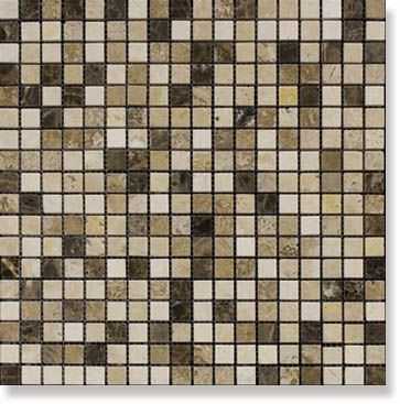 Мозаика мрамор MIX 7MT-88-15P (15x15) 30.5x30.5 от Natural Mosaic (Китай)
