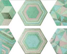 Керамогранит 187462 Portland Hexagon Deco 21.5x25 от Dune (Испания)