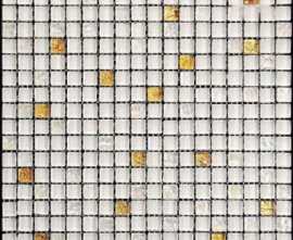 Мозаика Glass&Stone 4PST-028 микс стеклянная (15x15) 29.8x29.8 от Natural Mosaic (Китай)