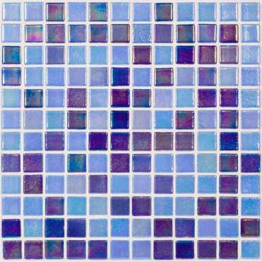 Мозаика Shell Mix Deep Blue 552/555 (на сетке) 31.7x31.7 от Vidrepur (Испания)