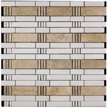 Мозаика Glass&Stone KB-C02 (KB10-C02) полированная 30.5x30.5 от Natural Mosaic (Китай)