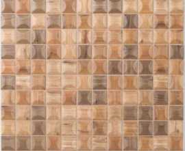 Мозаика Edna Wood Dark Blend (на сетке) 31.7x31.7 от Vidrepur (Испания)