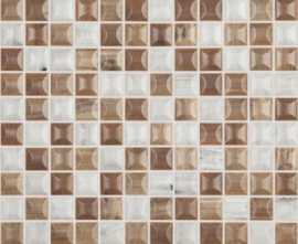 Мозаика Edna Wood Blend (на сетке) 31.7x31.7 от Vidrepur (Испания)