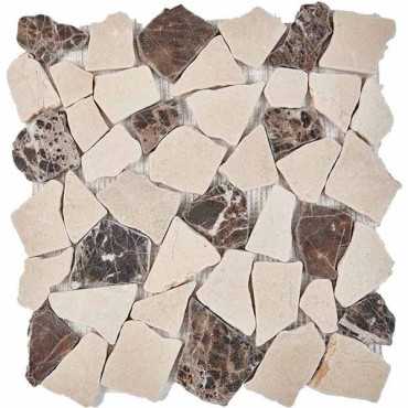 Мозаика PIX262 из мрамора 30.5x30.5 от Pixmosaic (Китай)
