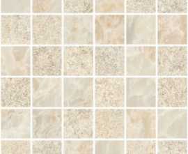 Мозаика Marble-Stone Кремовый Матовый-Лапп. Ректификат (5х5) (K9498848R001VTE0) 30x30 от Vitra (Турция)