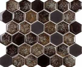 Мозаика Esagono Misto Espresso (50x44) 28.5x24.5 от Imagine Lab (Китай)