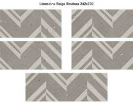 Настенная плитка Limestone Beige Struttura 24.2x70 от Eletto Ceramica (Россия)