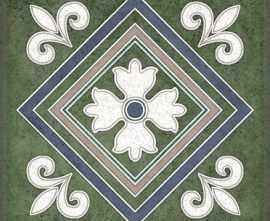 Настенная плитка SMALTO DECOR 2 VERDE 15x15 от Керлайф (Россия)