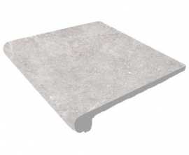 Фронтальная ступень Petra Anti-Slip Round. Gris 30 30x33 от Gres de Aragon (Испания)
