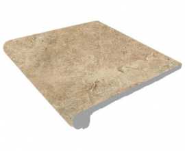 Фронтальная ступень Petra Ocre Round. Anti-Slip 30x33 от Gres de Aragon (Испания)