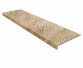 Фронтальная ступень Petra Round. Smooth Ocre 33x120 от Gres de Aragon (Испания)