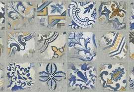 Декор ANTICO CASALE NESSO CENERE MIX RECT 20x20 от APE Ceramica (Испания)