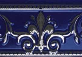 Бордюр NOBLESSE + LORD CENEFA NOBLESSE COBALTO SILVER 20x10 от APE Ceramica (Испания)