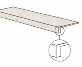 Фронтальная ступень POETRY STONE RELOADED GTOP.JURA WHITE NAT R (PF60017678) 32x120 от ABK Ceramiche (Италия)