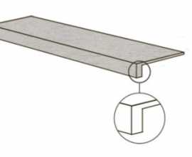 Фронтальная ступень POETRY STONE RELOADED GTOP.BASALTINA SILVER NAT R (PF60017676) 32x120 от ABK Ceramiche (Италия)