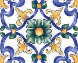 Керамогранит настенный Amuri Decoro Maiolica Tappeto 3 Glossy RT (RC8J) 20x20 от Ragno (Италия)