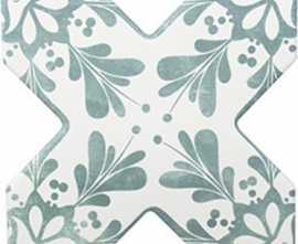 Керамогранит BECOLORS CROSS DEC. STENCIL LAGOON (CV67393) 13.25x13.25 от Cevica (Испания)