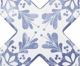 Керамогранит BECOLORS CROSS DEC. STENCIL ELECTRIC BLUE (CV67391) 13.25x13.25 от Cevica (Испания)