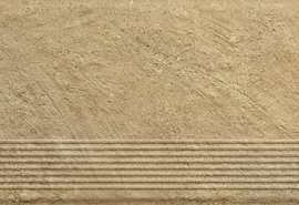 Фронтальная ступень Eremite Beige Stopnica Prosta Struktura Mat 30x60 от Paradyz (Польша)