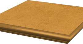 Ступень наружная с капиносом Aquarius Beige 33x33x1.1 от Paradyz (Польша)